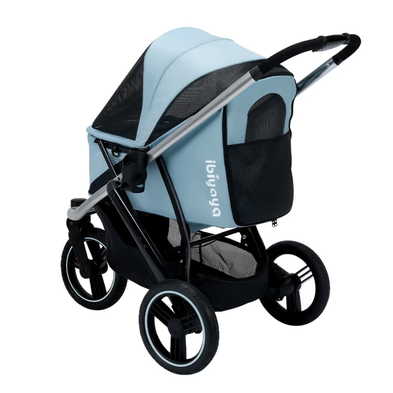 Ibiyaya – Hondenbuggy The Beast Pet Jogging Stroller Flash Gray - Gratis Verzending 6 Ibiyaya – Hondenbuggy The Beast Pet Jogging Stroller Flash Gray - Gratis Verzending - Afbeelding 4