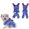Hondenpak Fleece Paw Blauw - Medium - Ruglengte 30 Cm - In Voorraad