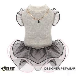 IsPet Dress Ballet Grijs - Medium-Ruglengte 27-30 Cm - In Voorraad