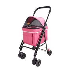 Hondenbuggy Ibiyaya Astro Go Lite Pet Stroller Pink - Tot 8 Kg - Gratis Verzending
