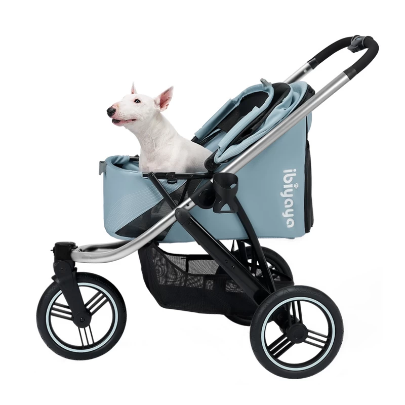 Ibiyaya – Hondenbuggy The Beast Pet Jogging Stroller Flash Gray - Gratis Verzending 5 Ibiyaya – Hondenbuggy The Beast Pet Jogging Stroller Flash Gray - Gratis Verzending - Afbeelding 3