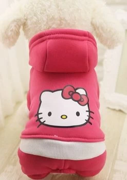 Hondenpak Roze Cartoon - Maat XS - Ruglengte 20 Cm - In Voorraad