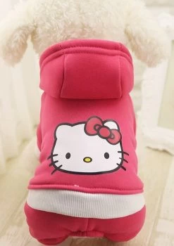 Hondenpak Roze Cartoon - Maat XS - Ruglengte 20 Cm - In Voorraad