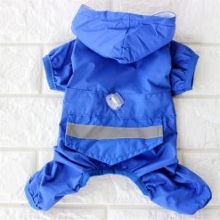 Hondenregenpak Blauw 2XL - Ruglengte 43 Cm - In Voorraad