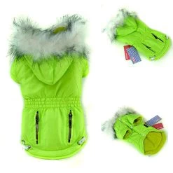 Hondenjas Groen Color Large - Ruglengte 31-33 Cm - In Voorraad