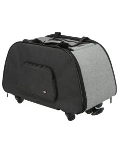 HONDENREISMAND TROLLEY ZWART / LICHTGRIJS 67X34X43 CM -Hondenbenodigdheden 1f3ae242f9018b4168d440b7d5f9b93f61b68f02