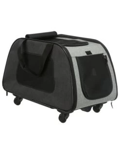 HONDENREISMAND TROLLEY ZWART / LICHTGRIJS 67X34X43 CM -Hondenbenodigdheden 31abcca2b0cd665ddd6f4d2760454d04c2e52720 1