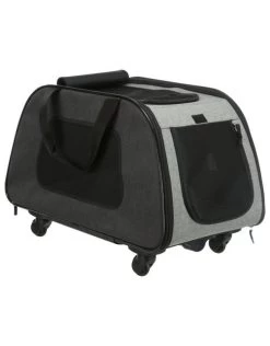 HONDENREISMAND TROLLEY ZWART / LICHTGRIJS 67X34X43 CM -Hondenbenodigdheden 31abcca2b0cd665ddd6f4d2760454d04c2e52720