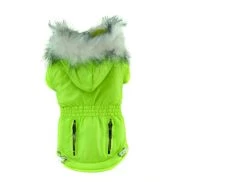 Honden Jas Color Groen Medium - Ruglengte 25-27 Cm - In Voorraad