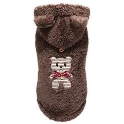PUPPY ANGEL BBOBBO(TM) JUMPER VEST BROWN Small - Ruglengte 23cm - In Voorraad