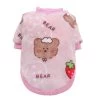 Hondentrui Flanel Beer Roze XS T/m 2XL