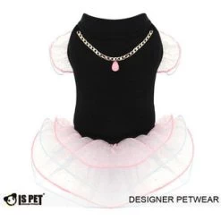 IsPet Dress Ballet Zwart - Medium-Ruglengte 27-30 Cm - In Voorraad