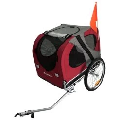 HONDENFIETSKAR ORIGINAL OPVOUWBAAR ROOD- LARGE - Gratis Verzending