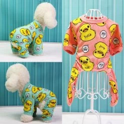 Honden Pajama Eend Blauw -Small- Ruglengte 18-20 Cm - In Voorraad