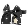 Funkylicious Halsband Zwart Grote Strik Big Bow XS - Nekomvang 18-22 Cm - In Voorraad