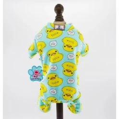 Honden Pyama Eend Blauw - Small - Ruglengte 25 Cm - In Voorraad