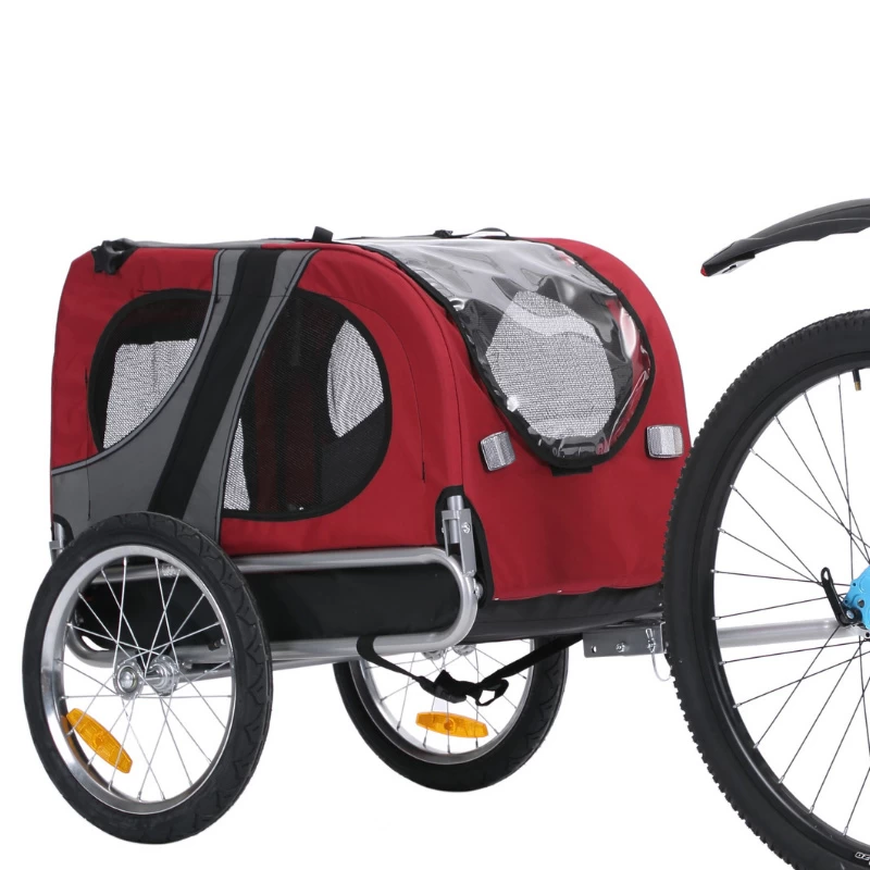 HONDENFIETSKAR ORIGINAL OPVOUWBAAR ROOD - MEDIUM - Gratis Verzending 4 HONDENFIETSKAR ORIGINAL OPVOUWBAAR ROOD - MEDIUM - Gratis Verzending - Afbeelding 2