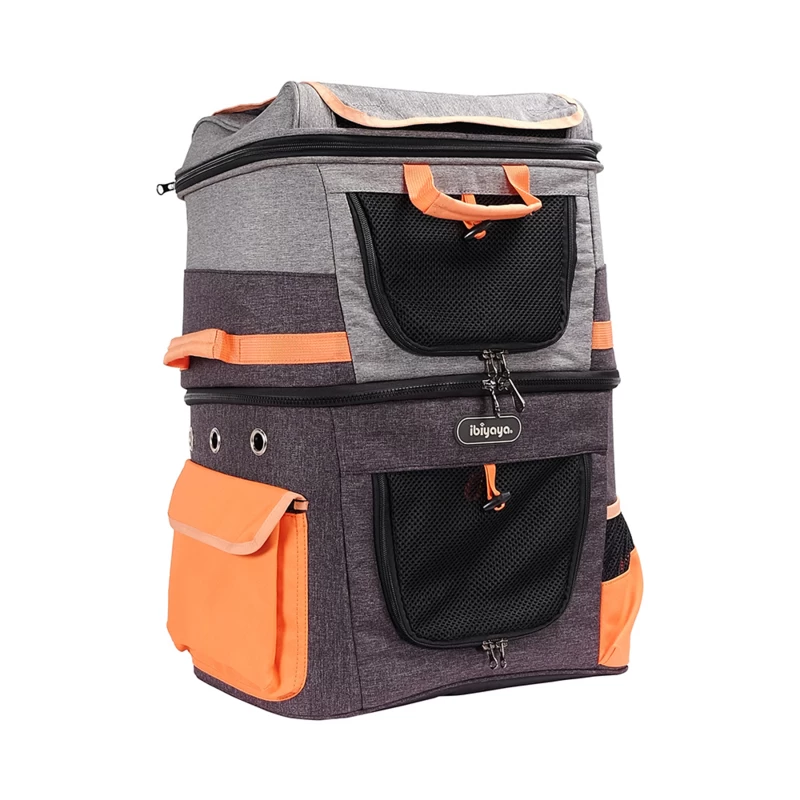 IBIYAYARugzak Two Tier Backpack Orange - Gratis Verzending 7 IBIYAYARugzak Two Tier Backpack Orange - Gratis Verzending - Afbeelding 5