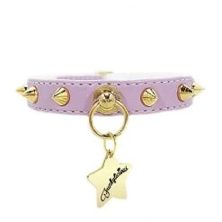 Funkylicious Halsband Baby Punk Lila Small - Nekomvang 23-27 Cm In Voorraad