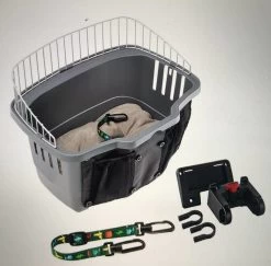 Fietsmand FerplastAtlas 20 - 47 X 35,5 Cm Grijs - Gratis Verzending