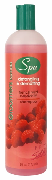 PET SILK French Wild Raspberry Shampoo (Spa Groomers Formula)- Tegen Klitten