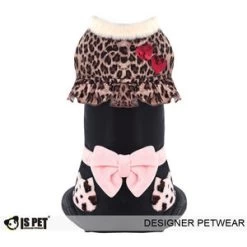 ISPET PAKJE LEOPARD ZWART - SMALL - Ruglengte 22-25 Cm - In Voorraad