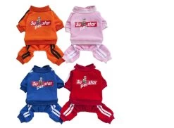 Hondenjumpsuit Star Blauw - Small - Ruglengte 20 Cm - In Voorraad