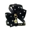 Hondentuigje Funkylicious BigBow-black Harnas XXS - Borstomvang24-28 Cm - In Voorraad