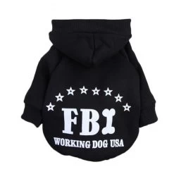 Hondentrui FBI Zwart - Ruglengte 25 Cm - Medium - In Voorraad