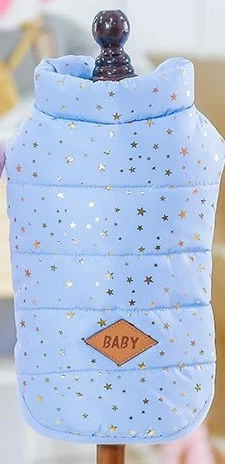 Hondenjas Star Blauw Small - Ruglengte20-21 Cm - In Voorraad