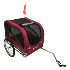 HONDENFIETSKAR CLASSICOPVOUWBAAR - ROODXL - Gratis Verzending