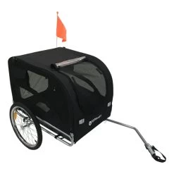 HONDENFIETSKAR CLASSICOPVOUWBAAR - ZWART XL - Gratis Verzending