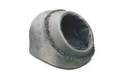 Slaapmand Grijs + Botjes 37x35x27cm