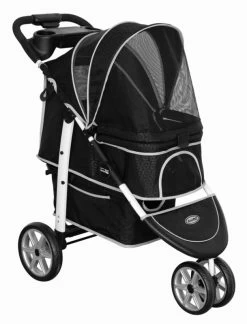 InnoPet Buggy Monaco Black Geomatric Met Regenhoes -Gratis Verzending