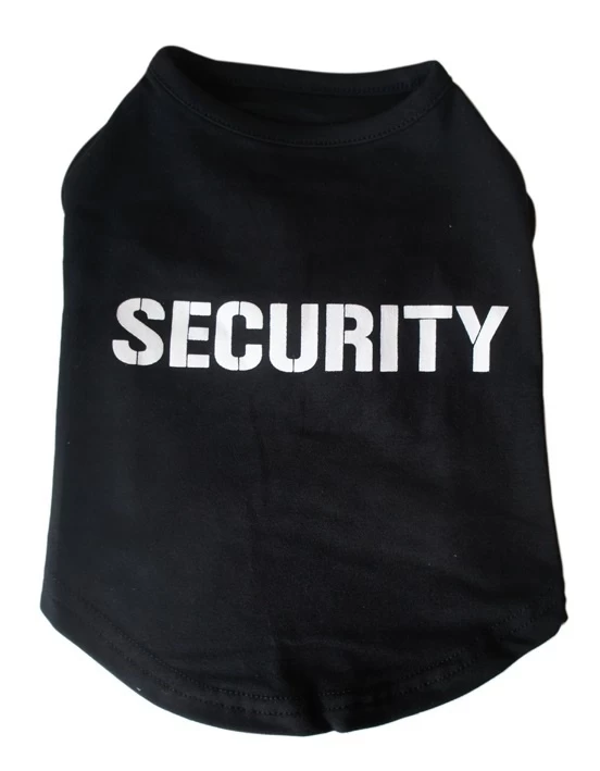 Honden T-Shirt Security O' Lala Pets - XL - Rug 33-35 Cm - In Voorraad 3 Honden T-Shirt Security O' Lala Pets - XL - Rug 33-35 Cm - In Voorraad