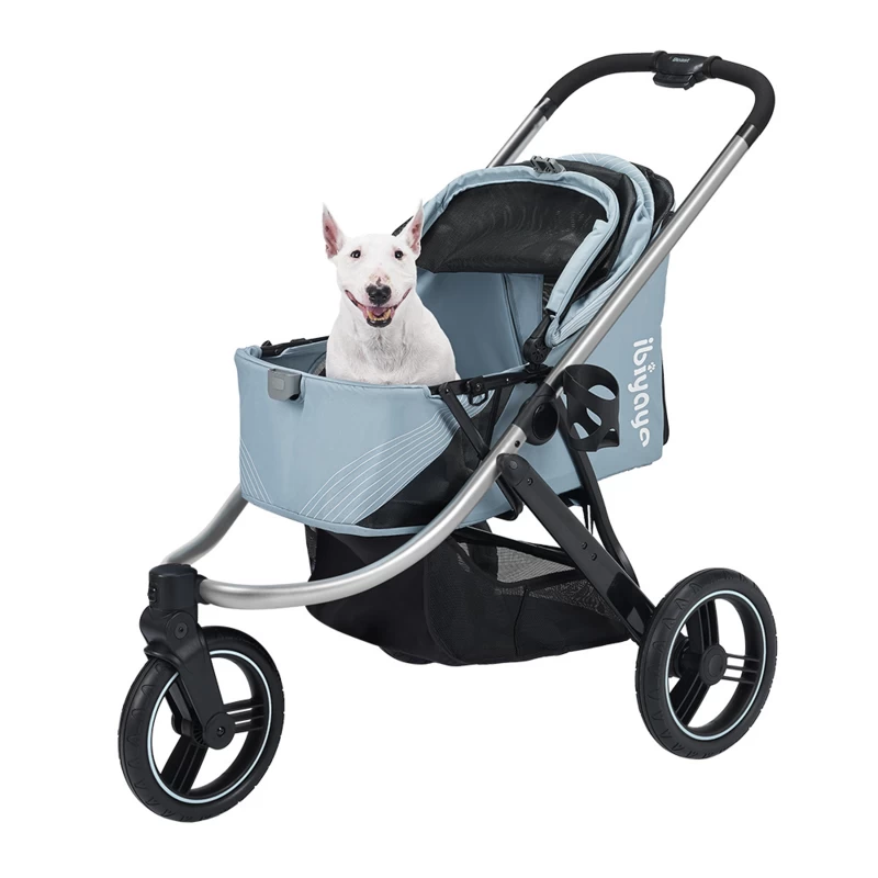 Ibiyaya – Hondenbuggy The Beast Pet Jogging Stroller Flash Gray - Gratis Verzending 4 Ibiyaya – Hondenbuggy The Beast Pet Jogging Stroller Flash Gray - Gratis Verzending - Afbeelding 2